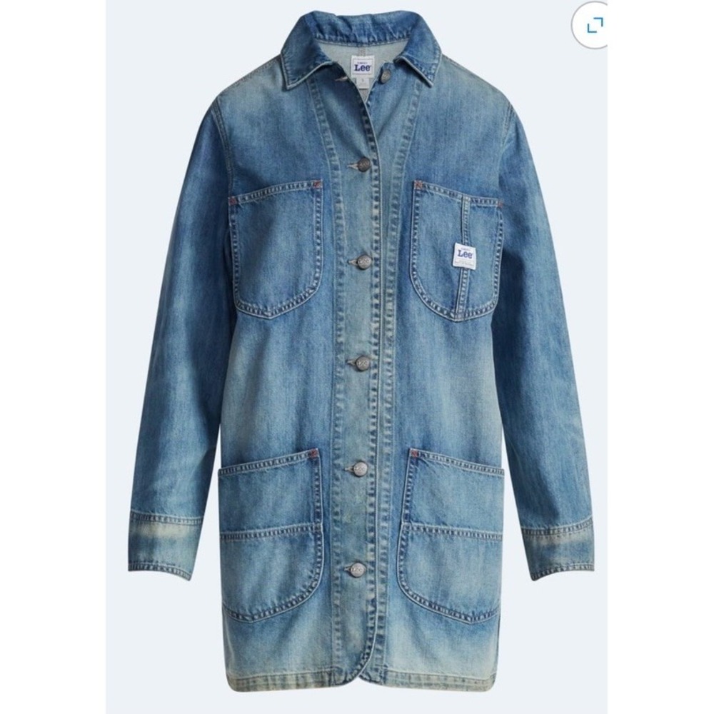 Kacey Lee Women's Denim Chore Dress with Long Sleeves, Size X Small(10-b72)